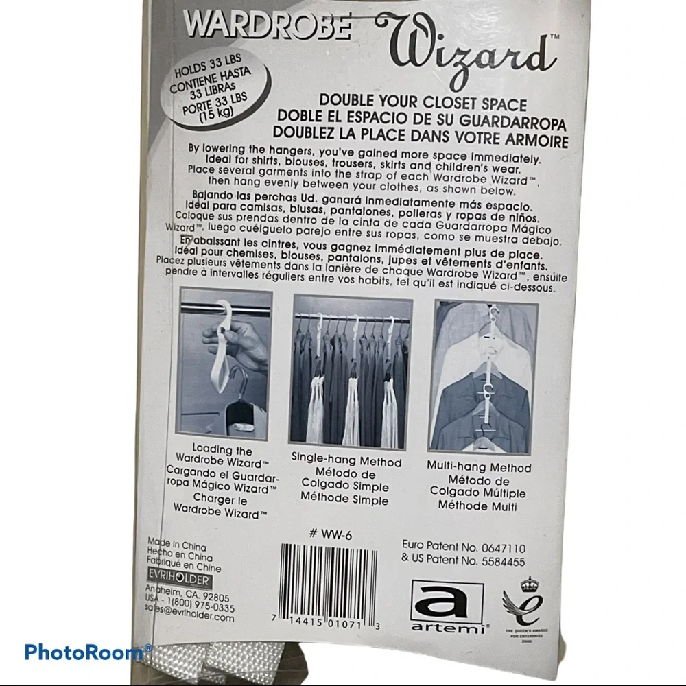 24~Wardrobe Closet Organizer Space Saver Hangers Efficient storage room